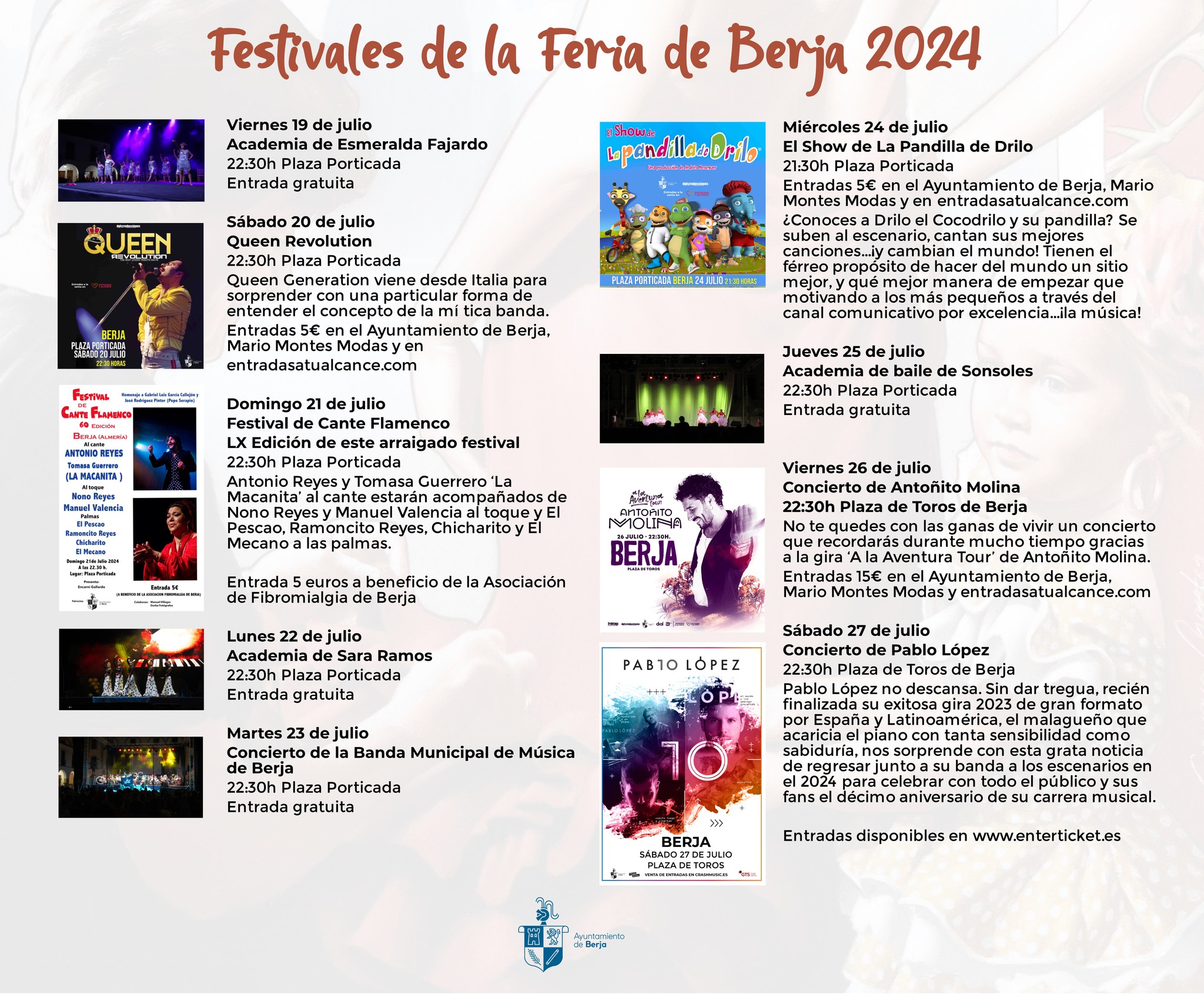 Festivales de la Feria de Berja 2024